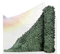 Reti Mimetiche Verde 2x2m 2x5m 2x10m 3x4m 4x6m 5x7m 6x6m 6x8m 7x8m Panno Ombreggiante, Campo Selvatico Camouflage Rete per Campeggio Caccia Militare Decorazione del Giardino(4x4.5 M)