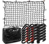 Reti per auto Rete Portatutto Per Camioncino Con 12 Moschettoni In Metallo Portabagagli Per Tetto Auto 180x120 Cm In Gomma Per Rete Baule Auto