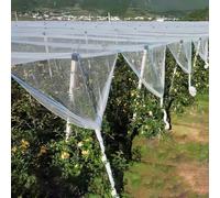 Reti per la protezione delle piante, Garden Netting White 0.5cm Mesh For Hail Bird Pond Multiple Sizes(7x7m)