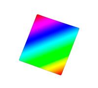 Reticolo di diffrazione di trasmissione olografica PET 40x25mm Decomposizione spettrale universitaria Lunghezza d'onda 20-2000nm 500 linee(100 lines)