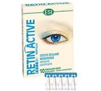 ESI - Retin Active, Gocce Oculari Monodose a Base di Mirtillo Nero per il Benessere della Vista, Idratanti e Lenitive, Proteggono gli Occhi da Condizioni Ambientali Sfavorevoli, 10 Flaconcini