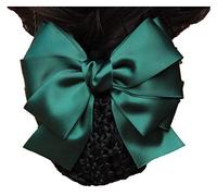 Retina for capelli, fermaglio for capelli a rete, fermaglio for capelli con fiocco, accessori for capelli for hostess di ristoranti, personale di hotel, rete for capelli, fermaglio a molla, verde
