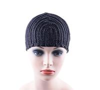 retina per capelli Cuffia for parrucca elastica a treccia for intrecciare le trecce all'uncinetto for realizzare parrucche, rete for, nera