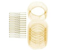 Retina per capelli elastica invisibile con forcine per capelli per ballerine panini 20 pezzi rete per capelli 50 forcine per capelli a forma di U Set per danza
