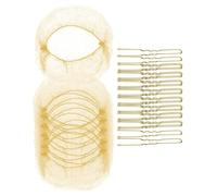 Retina per capelli elastica invisibile con forcine per capelli per ballerine panini 20 pezzi rete per capelli 50 forcine per capelli a forma di U Set per danza