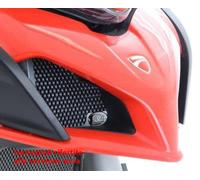 retina protezione radiatore olio (rosso) Ducati Multistrada 1200S 15-17 R&G