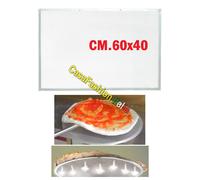 RETINA RETTANGOLARE 60X40 IN ALLUMINIO PROFESSIONALE PER PIZZA FOCACCIA 22022
