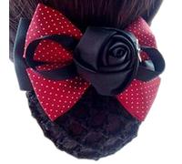 Retine for capelli for chignon, retina for capelli da donna, copri chignon elastico da donna, fermaglio for capelli con fiore, punto di giada rossa K20