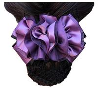 Retine for capelli for chignon, retina for capelli da donna, decorazione con fiori viola, fermaglio for capelli, copri chignon