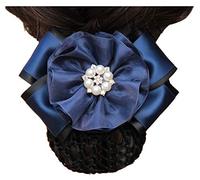 Retine for capelli for chignon, retina for capelli da donna, fermaglio for capelli con fiocco, accessori decorativi for capelli B