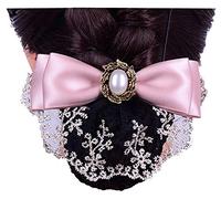 Retine for capelli for chignon, retina for capelli da donna, fermaglio for capelli elegante con rete for capelli for donna, rosa