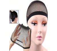 Retine per capelli di alta qualità, elastiche e stretchable, retine per turbante, retine nere intrecciate per parrucca, ideali per realizzare cappelli e giochi di ruolo cool Fibra chimica