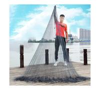 Retini da lancio in acqua salata con raggio da 8,2 a 13,1 piedi for gli amanti della pesca, retino da lancio a mano con design a sacca, lenza in nylon spessa facile da lanciare(0.5F,Height3.5m/11.5Ft)