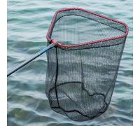 Retino da pesca di ricambio, rete da pesca in nylon nera, rete di ricambio per pesca d'acqua dolce e salata, diametro 40/45/50 cm, capacità di carico 30 kg (40 cm)