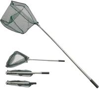 Retino da Pesca Pieghevole Estensibile,Guadino per Pesca Telescopico 190cm,in Acciaio Inossidabile Manico Estendi la Lunghezza Durevole,per pesca di uccelli,acquario,oggetti galleggianti