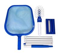 Retino for Skimmer A Maglia Fine for Piscina 29 X 23cm - Kit di Pulizia for Piscina 4 in 1 - Retino for Skimmer di Superficie, Asta Spazzola, Spazzola per la Pulizia - Accessori for Piscina