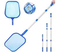 Retino for Skimmer for Piscina, Retino for Skimmer for Laghetto con 3 Pali Telescopici for La Pulizia di Retini for Foglie A Maglie Fini for Spa, Laghetto da Giardino, Retino for Foglie