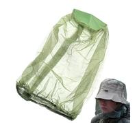 Retino per la testa, cappuccio a rete, copertura in poliestere, design termoretraibile automatico, maglia leggera e traspirante, protezione esterna per escursionismo, giardinaggio, confezione