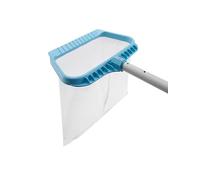 Retino per raccogliere e rimuovere detriti da piscina, resistente, con borsa in rete di nylon fine e profonda, pulizia veloce, bordo facile per raccogliere e rimuovere i detriti