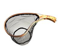 Retino per - Rete da per alla trota, atterraggio per pesci con manico in legno, rete nera, pesce sicuro per spigola, cattura e rilascia