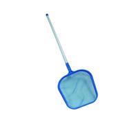 Retino piatto da superficie in plastica con manico per piscina - cm.30x33 in pla