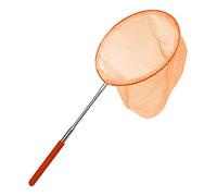 Retino telescopico per bambini, a forma di farfalla, per la cattura di insetti, per la pesca, il giardino, la piscina, le attività all'aria aperta, 37-85 cm (arancione)