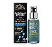Retinol Complex Cristalli Liquidi Capelli 50 ml - Con Acido Ialuronico, Vitamina E e Olio di Limnanthes, Effetto Lucentezza, Anti-Crespo e Riparatore Punte