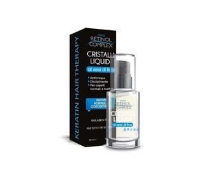 RETINOL COMPLEX CRISTALLI LIQUIDI CAPELLI OLIO SEMI DI LINO KERATIN NO PARABENI