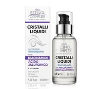 Retinol Complex Cristalli Liquidi Rinforzanti 50 ml - Con Niacinamide, Acido Ialuronico e Vitamina C, Trattamento Capelli Idratante, Lucidante e Anti-Crespo