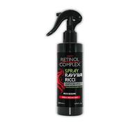 Retinol Complex Spray Ravviva Ricci 200ml - Trattamento Anticrespo e Ristrutturante con Cheratina e Aloe Vera - Definisce, Idrata e Modella i Capelli Mossi e Ricci - Senza Risciacquo