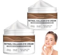 Retinol - Crema occhi per occhiaie e gonfi, istantanei, collagene Cream con caffè e vitamina E, Instant Firm Eye Tightening Cream, anti-invecchiamento (2 pezzi)