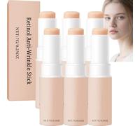 Retinol Firming Stick per viso e collo, anti-invecchiamento siero con acido ialuronico, Lift rassoda le rughe, crema rassodante per pelle cascante, idratante per gli occhi (6 pezzi)