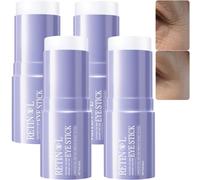 Retinol Under Eye Cream Stick: balsamo anti-invecchiamento per occhiaie scure, riduce le rughe con olio di burro di karitè, idrata profondamente e illumina il tono della pelle (4 pezzi)