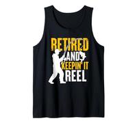 Retired And Keepin It Reel Pescatore di Pesca in Pensione Canotta