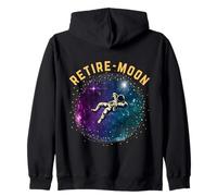 Retired Astronaut Retirement Retire Moon Felpa con Cappuccio
