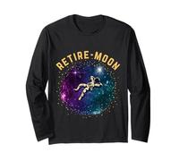 Retired Astronaut Retirement Retire Moon Maglia a Manica