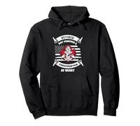 Retired But Forever A Firefighter At Heart Proud Fireman Felpa con Cappuccio