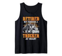 Retired But ForeverA Trucker At Heart Funny Truck Driver Canotta