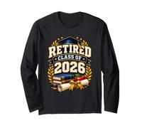 Retired Class of 2026 Camicia da Classe per Insegnanti in Maglia a Manica