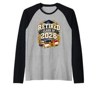 Retired Class of 2026 Camicia da Classe per Insegnanti in Maglia con Maniche Raglan
