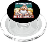 Retired Dad Gnome Cat Grandpa Is Cuddling Into My Retirement PopSockets PopGrip per MagSafe
