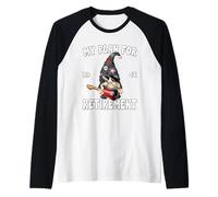 Retired Dad GNOME for Rockstar My Retirement Plan Guitar Maglia con Maniche Raglan