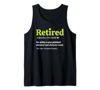Retired Definition Funny Pickleball Lover Retirement Canotta