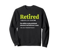 Retired Definition Funny Pickleball Lover Retirement Felpa