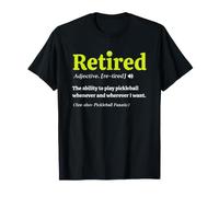 Retired Definition Funny Pickleball Lover Retirement Maglietta