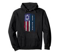 Retired E-9 Chief Master Sergeant CMSgt Rank Bandiera Americana Felpa con Cappuccio