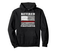 Retired Firefighter Thin Red Line Retirement Felpa con Cappuccio