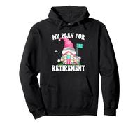 Retired Golf Mom GNOME for Women My Retirement Plan Golf Felpa con Cappuccio