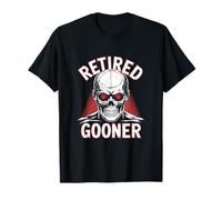 Retired Gooner, Funny Gen Z Brain Rot Meme Social Media Maglietta