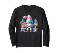 Retired Grandpa GNOME Lilac Lavender Decor for Hello Spring Maglia a Manica